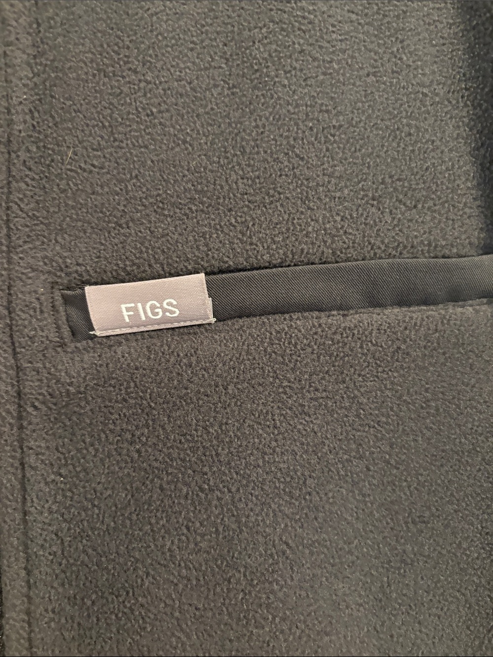Figs Charcoal Gray Full-Zip Fleece Jacket - Picture 2 of 5